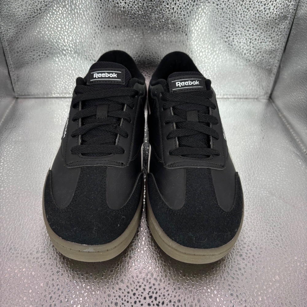 Reebok Club C Revenge Mens 6 Black White Gum Sole Sneakers Low Top Shoes - Picture 2 of 7